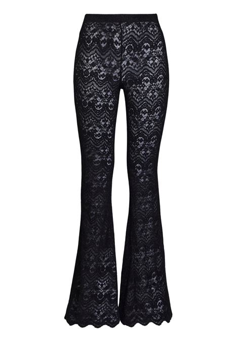 Pantalone Flare in Pizzo Stretch con Zip Invisibile - Weili Zheng WEILI ZHENG | Pantaloni | F25PL02B201